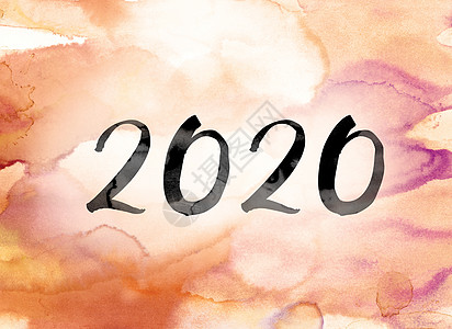 2020年 彩色水彩和墨水字艺术图片