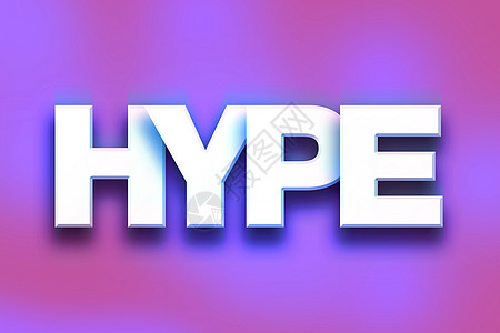 Hype 概念色彩多彩的字词艺术图片