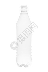 白色背景上新的 干净的 空的塑料瓶宠物液体空白塑料贮存回收包装拳击饮料生态图片