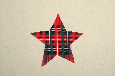 歇斯底的圣诞节装饰假期织物新年风格星星手工棕色创造力庆典红色图片