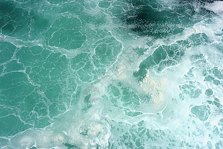 海表顶面视图泡沫液体热带波纹墙纸蓝色运动气泡白色风暴图片