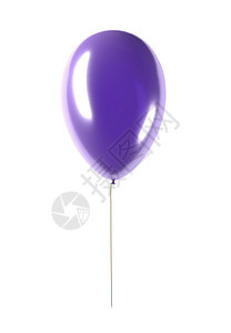 派对紫色气球渲染周年庆典假期纪念日橡皮丝带插图喜悦幸福图片
