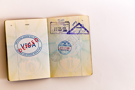 护照上未盖章的签证边界文档移民空白商业假期世界鉴别收藏安全图片