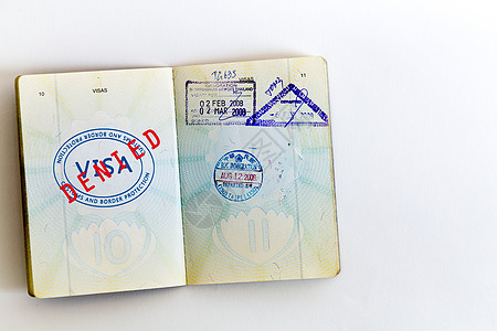 护照上未盖章的签证假期旅游海关边界鉴别身份全球空白文档国籍图片