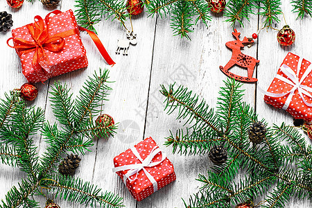 圣诞明圣诞节背景装饰品季节雪花白色礼物庆典盒子假期图片