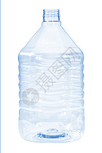 白色背景上新的 干净的 空的塑料瓶蓝色环境空白液体回收生态贮存拳击饮料包装宠物图片