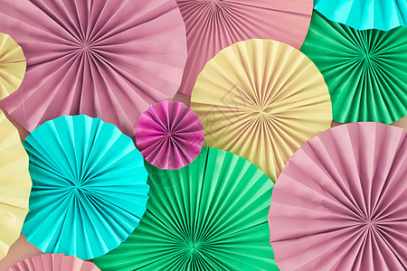 彩色的喜庆画面背景墙壁 有圆形婚礼杂色粉色紫色庆典快乐圆圈假期绿色图片