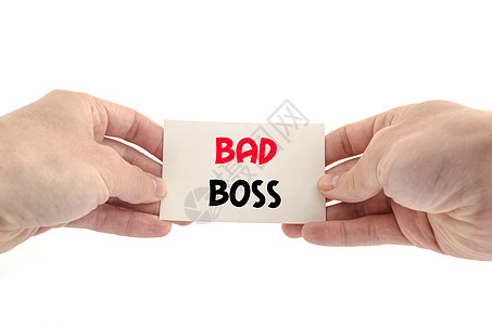 坏大老板的错误文本概念员工解雇首席商业领导者商务压力经理愤怒情绪化图片