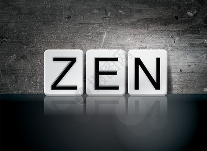 Zen 平铺字母概念和主题图片