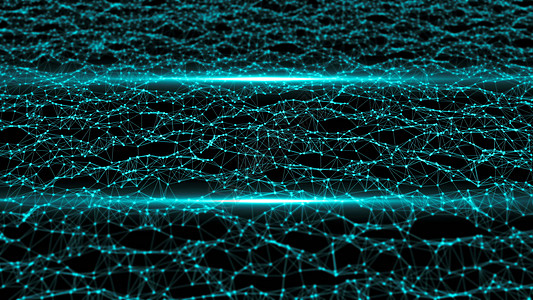 具有镜头光晕和光条纹的抽象运动背景艺术粒子打碟机宇宙网络电脑横幅活力海浪技术图片