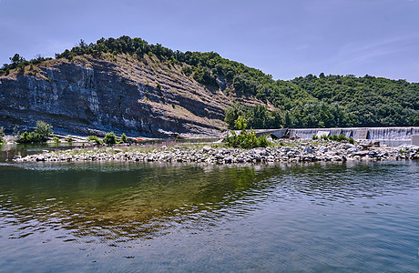 Ardeche河的阈值背景图片
