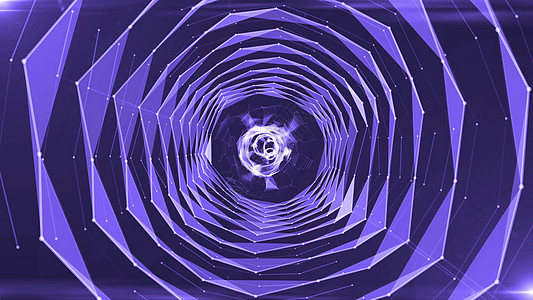 与三角形隧道的抽象背景面具技术音乐舞蹈中风房子线程派对科幻辉光图片