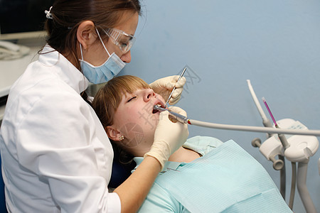 牙医接待处的病人检查矫正牙科临床实习生生活方式钻头医生女性程序图片
