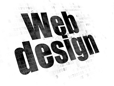 网页设计概念网页设计数字背景托管屏幕文本代码编程技术灰色服务器像素化黑色图片