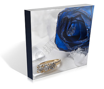 书本情人节婚礼展示花束婚姻情感珠宝传统珍珠礼物订婚图片