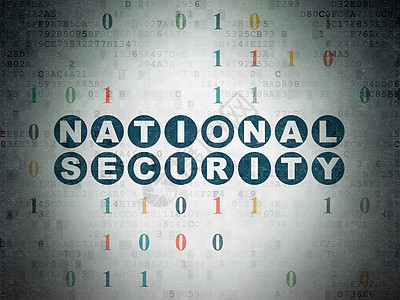 数字数据纸背景上的安全概念国家安全攻击密码保卫隐私技术裂缝别针代码网络犯罪图片