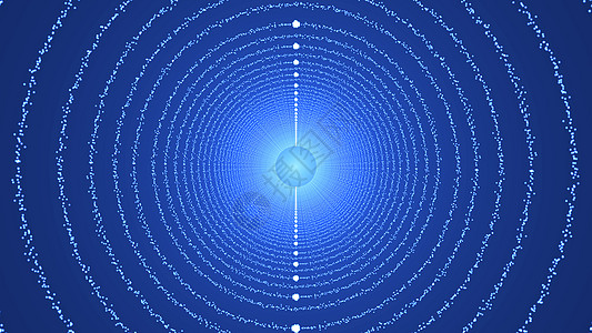 颗粒形成圆形隧道光环技术力量粒子线条魔法科幻运动漩涡速度图片