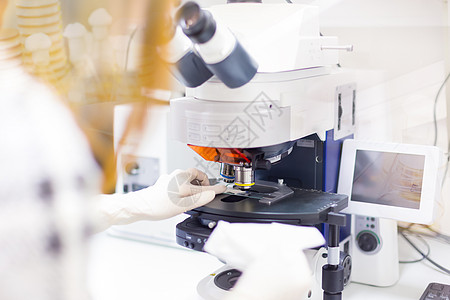 医院负责专业的微量检查技术微生物细胞诊所科学家样本医师镜片从业者知识图片