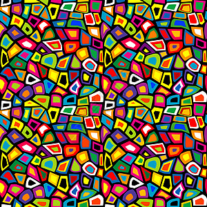 多彩的马赛克无缝钢管细胞网格几何地面艺术三角形玻璃墙纸正方形活力图片