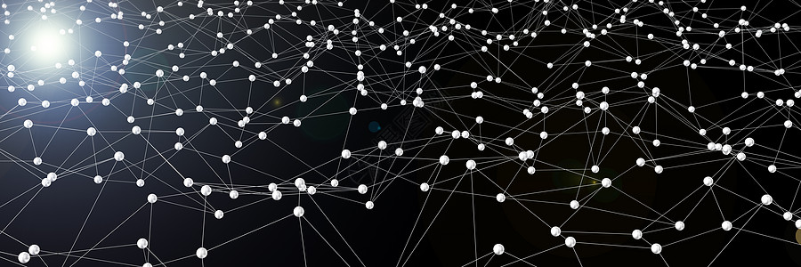 抽象技术和科学背景粒子界面墙纸网络商业多边形线条网格活力三角形图片