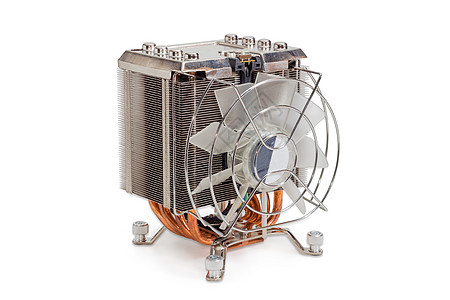 带风扇和热管的活跃CPU冷却器图片