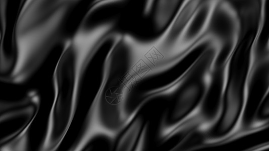 抽象图3D 插图抽象黑色背景抛光技术装饰品背景