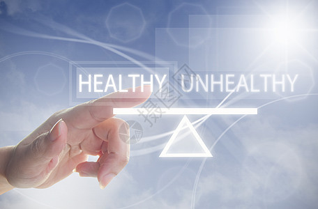 健康生活方式平衡概念手指质量跷跷板技术生活身体饮食压力工作背景图片