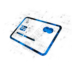 商业概念信用卡数字背景电脑货币监视器成功购物屏幕现金数据卡片财富图片