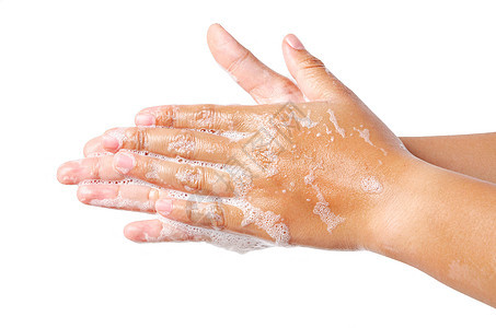 用泡泡肥皂洗手卫生化妆品感染奶油女性手臂气泡洗澡清洁工手指图片