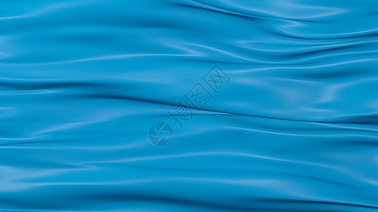 3D 插图抽象蓝色背景流动技术窗帘装饰品抛光背景图片