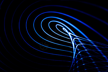 雷达中的声波体积魔法声学圆圈蓝色波纹墙纸技术播送催眠图片