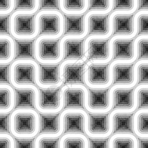 无缝黑白纠结的圆形条纹 纹理几何图案纺织品创造力黑色包装风格打印迷宫几何学艺术墙纸图片