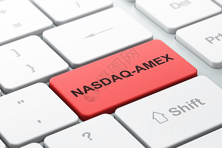 股票市场指数概念 NASDAQAMEX计算机键盘背景钥匙交换网络指标3d战略语录金融市场笔记本图片