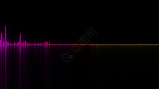 五颜六色的声波 音频概念的背景音乐脉动收音机扫描蓝色打碟机混合器环形波形酒吧图片