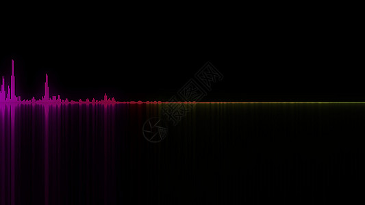 五颜六色的声波 音频概念的背景音乐工作室电脑光谱扫描舞蹈收音机嗓音高科技夜店图片
