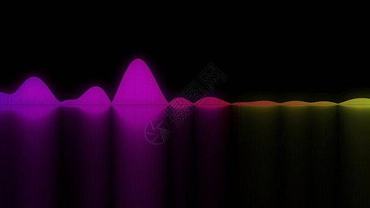 五颜六色的声波 音频概念的背景动画片混合器工作室环形信号高科技蓝色舞蹈电脑青色图片
