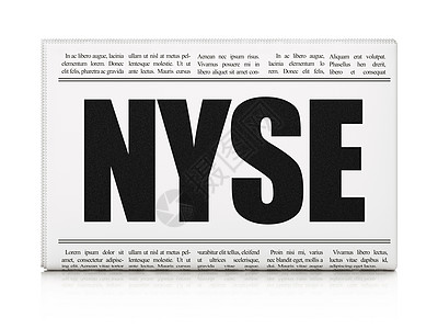 股票市场指数概念 报纸标题NYSE邮政公告贸易出版物指标经济新闻杂志市场渲染图片