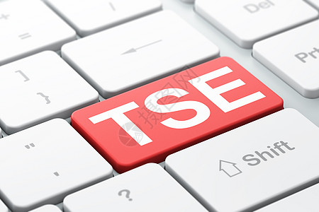 电脑键盘背景上的股票市场指数概念 TSE战略金融渲染交换生长3d钥匙按钮笔记本数据图片
