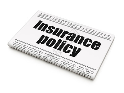 保险概念 报纸头版 保险政策公告打印投保人标题新闻金融合同杂志事故文章图片