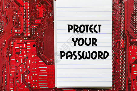 保护您的密码文本概念Name键盘网站互联网邮政电脑安全粉色笔记钥匙字母图片