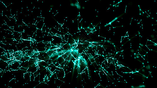3d 渲染抽象连接与中心闪耀效果 网络连接点和线商业插图创造力多边形互联网技术科学蓝色三角形全球图片