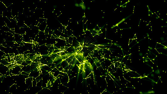 3d 渲染抽象连接与中心闪耀效果 网络连接点和线全球线条数据蓝色多边形插图商业艺术互联网创造力图片