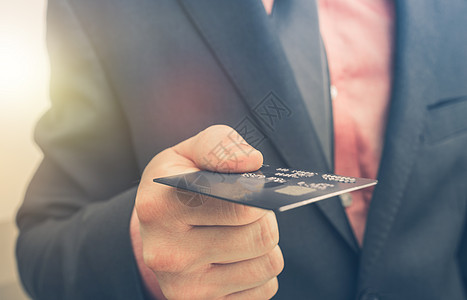 以信用卡支付加工商业人士银行现金商务卡片银行业电子水平图片