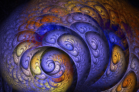 分形图像 彩色贝壳万花筒光效光束效果马赛克墙纸光环曲线图形螺旋图片