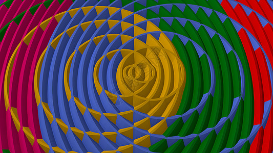 相交的彩色圆圈染料框架液体条纹橙子艺术纤维作品边界中风图片