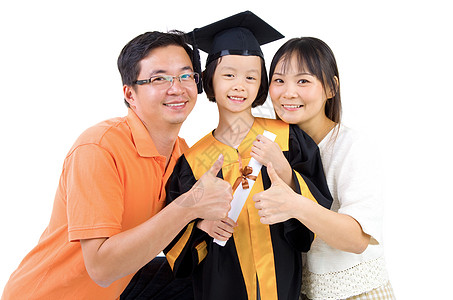 亚洲家庭孩子帽子女孩男性生长教育母亲学校女士学生图片