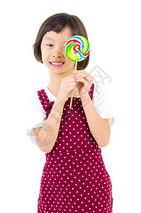 亚洲女孩幼儿园女儿儿童生长糖果女性童年冒充青年幸福图片