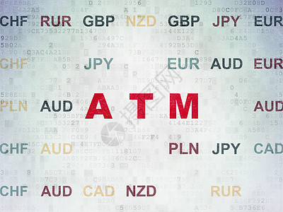 数字数据纸背景上的货币概念 ATM银行业电子商务债务银行金融价格交换投资账单电脑图片