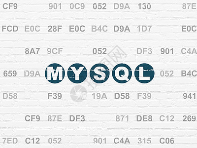 方案拟订概念 墙壁背景的 MySQL格式编程建筑表格白色程序数据库绘画服务器贮存图片