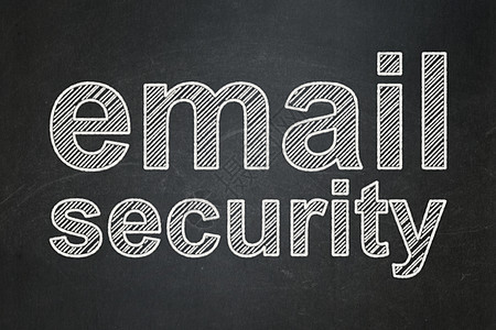 黑板背景上的安全概念电子邮件安全警报保卫财产隐私粉笔攻击政策密码数据别针图片